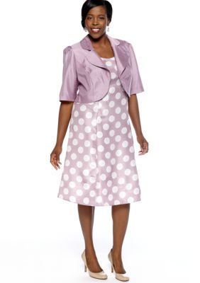 Dana Kay Plus Size Elbow-Sleeved Jacket Dress