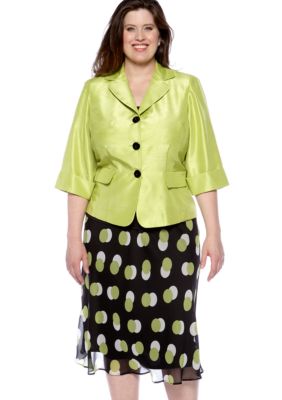 Dana Kay Plus Size Jacket and Skirt Set