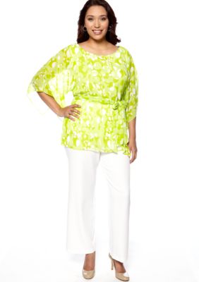 Dana Kay Plus Size Tunic with Pant Set