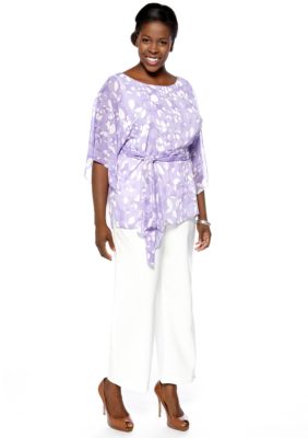 Dana Kay Plus Size Tunic with Pant Set
