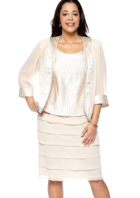 Dana Kay Plus Size Three Piece Skirt Set