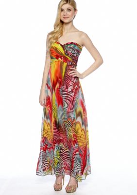 Xscape Strapless Sweetheart Neckline Gown