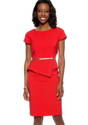 Jessica Howard Peplum Sheath Dress