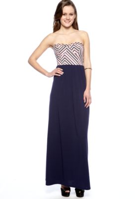 Fire Strapless Dress