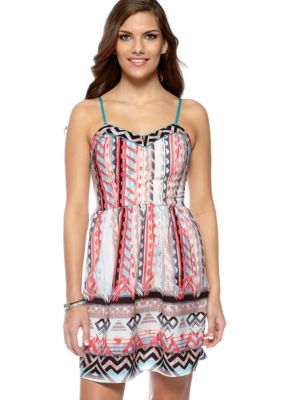 Fire Tribal Print Dress