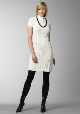 Chris McLaughlin Cable Knit Sweater Dress