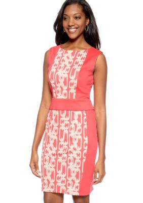 Chris McLaughlin Petite Printed Sheath Dress