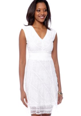 Rabbit Rabbit Rabbit Petite Sleeveless Stretch Lace Dress