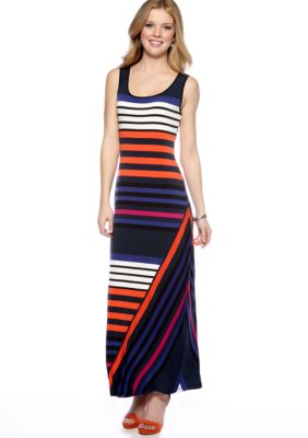 Calvin Klein Stripe Tank Maxi