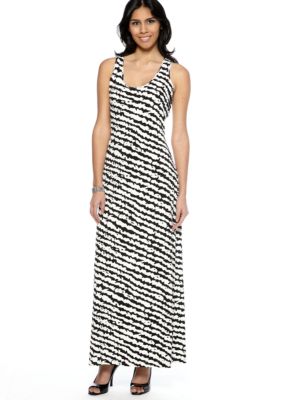 Calvin Klein Racer Back Printed Maxi Dress