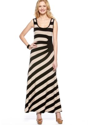 Calvin Klein Sleeveless Stripe Tank Maxi Dress