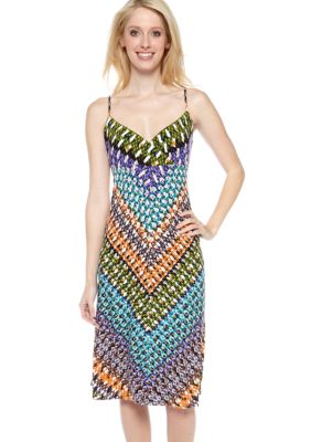 Calvin Klein Spaghetti Strap Printed Dress