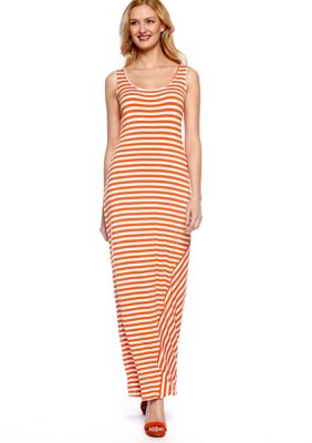 Calvin Klein Sleeveless Stripe Tank Maxi Dress