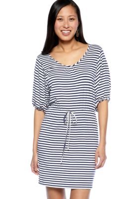 Calvin Klein Short-Sleeved Stripe Dress
