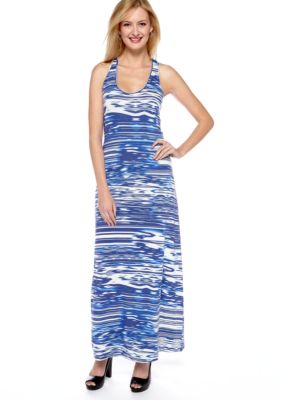 Calvin Klein Sleeveless Racer-Back Maxi Dress