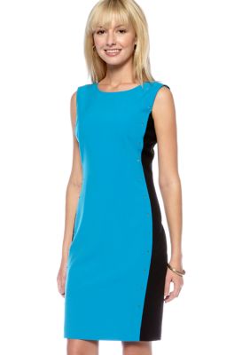 Calvin Klein Sleeveless Colorblock Sheath Dress