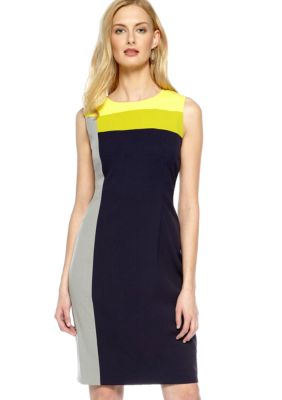 Calvin Klein Sleeveless Colorblock Sheath Dress