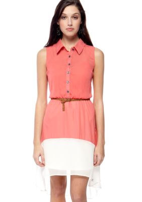 As U  Wish Sleeveless Hi Lo Shirt Body