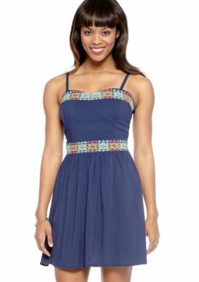 As U  Wish Embellished Challis Smocked Back