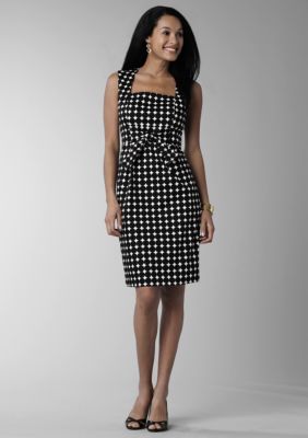 Kim Rogers&reg; Petite Square Neck Printed Dress