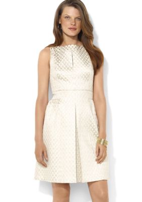 Lauren Ralph Lauren Sleeveless Metallic Dress