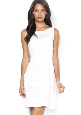 Lauren Ralph Lauren Sleeveless Pointelle Dress 