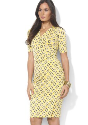 Lauren Ralph Lauren Elbow Sleeved Empire Waist Dress