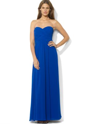 Lauren Ralph Lauren Floor-Length Strapless Gown 