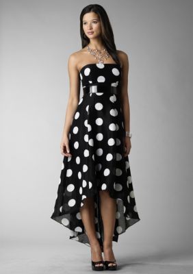 Jessica Simpson Polka Dot Strapless Dress