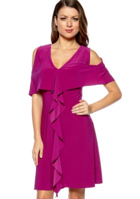 Jessica Simpson Sleeveless Ruffle Front Dress