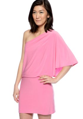 Jessica Simpson One Shoulder Blouson Mini Dress