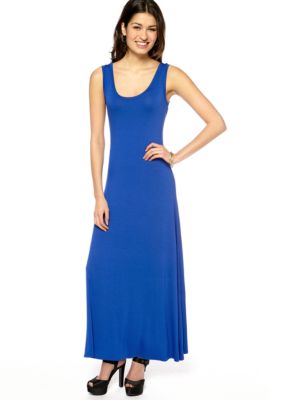 New Directions Solid Knit Maxi Dress