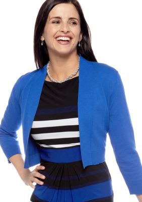 New Directions Petite Solid Shrug