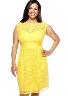 New Directions Plus Size Lace Dress
