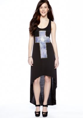 Living Doll Cross Screen Extreme High Low Dress