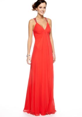 Be by Jay Reynolds Bead and Sequins Halter Gown