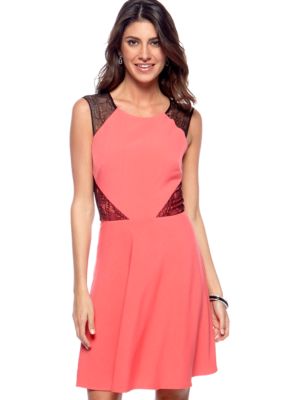 Betsey Johnson Sleeveless Fit and Flare Dress