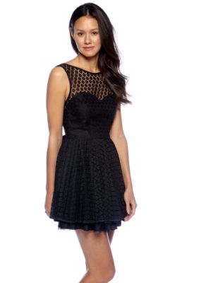 Betsey Johnson Sleeveless Allover Lace Dress