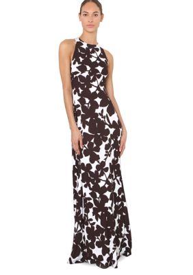 Isaac Mizrahi New York Sleeveless Floral Printed Maxi Dress