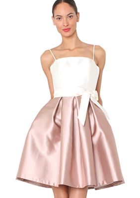 Isaac Mizrahi New York Spaghetti Strap Two-Toned Party Dress
