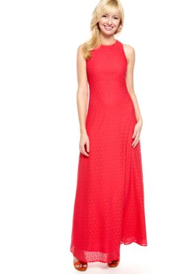 Isaac Mizrahi New York Sleeveless Allover Lace Gown