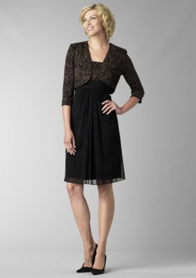 Alex Evenings Pleated Jacket Dress