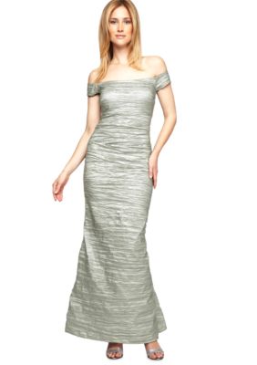 Alex Evenings Long Off the Shoulder Dress