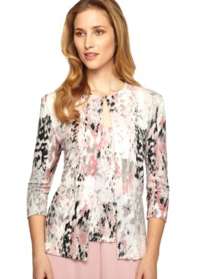 Alex Evenings Three-Quarter Sleeved Twinset