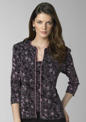 Alex Evenings Slinky Sparkle Twinset