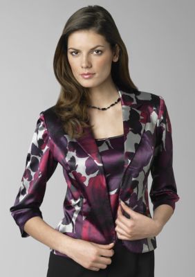 Alex Evenings Stretch Satin Twinset
