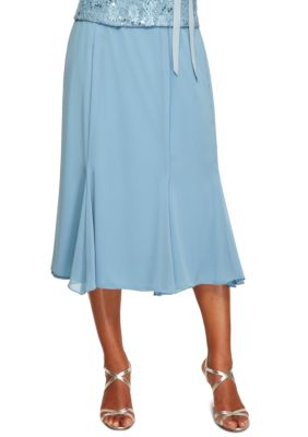 Alex Evenings T-length Fit and Flare Skirt