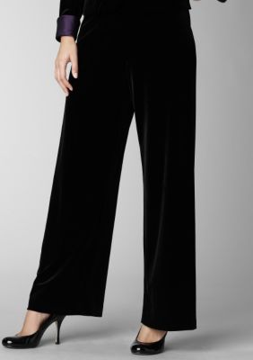 Alex Evenings Black Velvet Pants