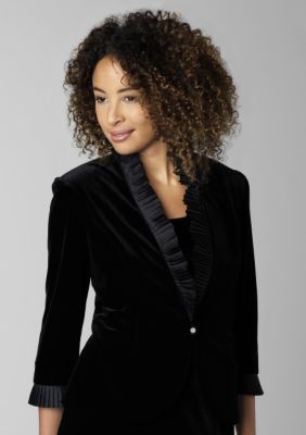 Alex Evenings Black Velvet Twinset