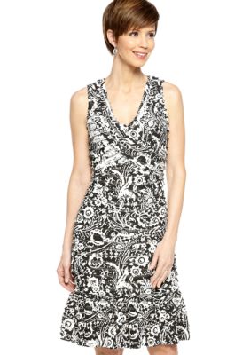 Robbie Bee Sleeveless Eyelash Sheath Dress